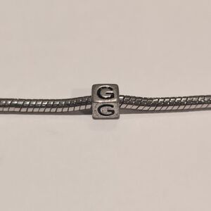 Silver G Spacer Charm for‎ Pandora Style Bracelet